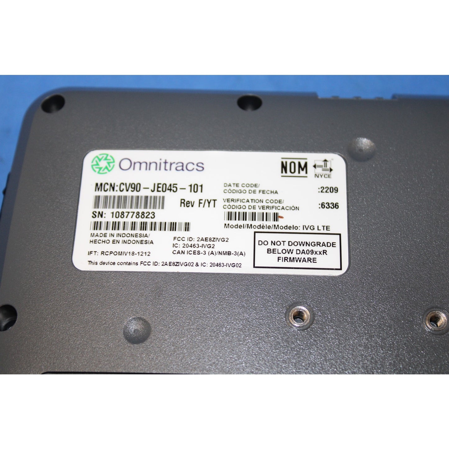 Omnitracs CV90-JE045-101 Electronic Logging Device