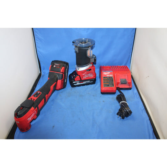 Milwaukee 2723-20 Compact Router + 2626-20 Multi Tool Oscillator, M18 18V