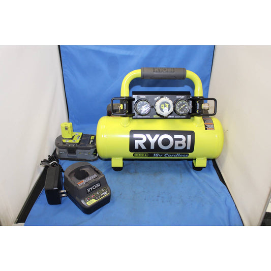 Ryobi P739 18v One+ Cordless 1 Gallon Portable Air Compressor with 4ah Battery/Charger