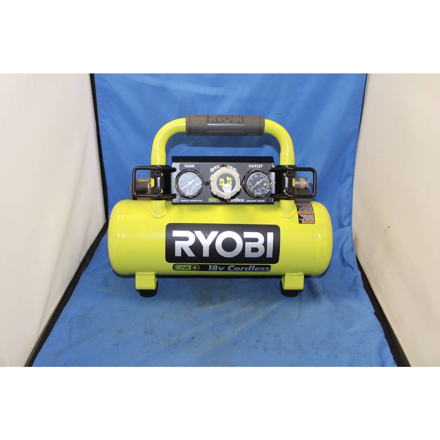 Ryobi P739 18v One+ Cordless 1 Gallon Portable Air Compressor with 4ah Battery/Charger