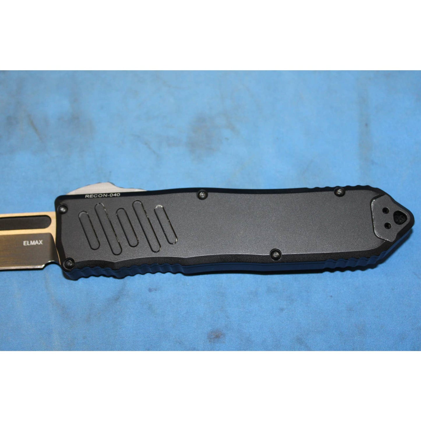 Guardian Tactical Recon-040 ELMAX Two Tone Black, OTF Auto Knife